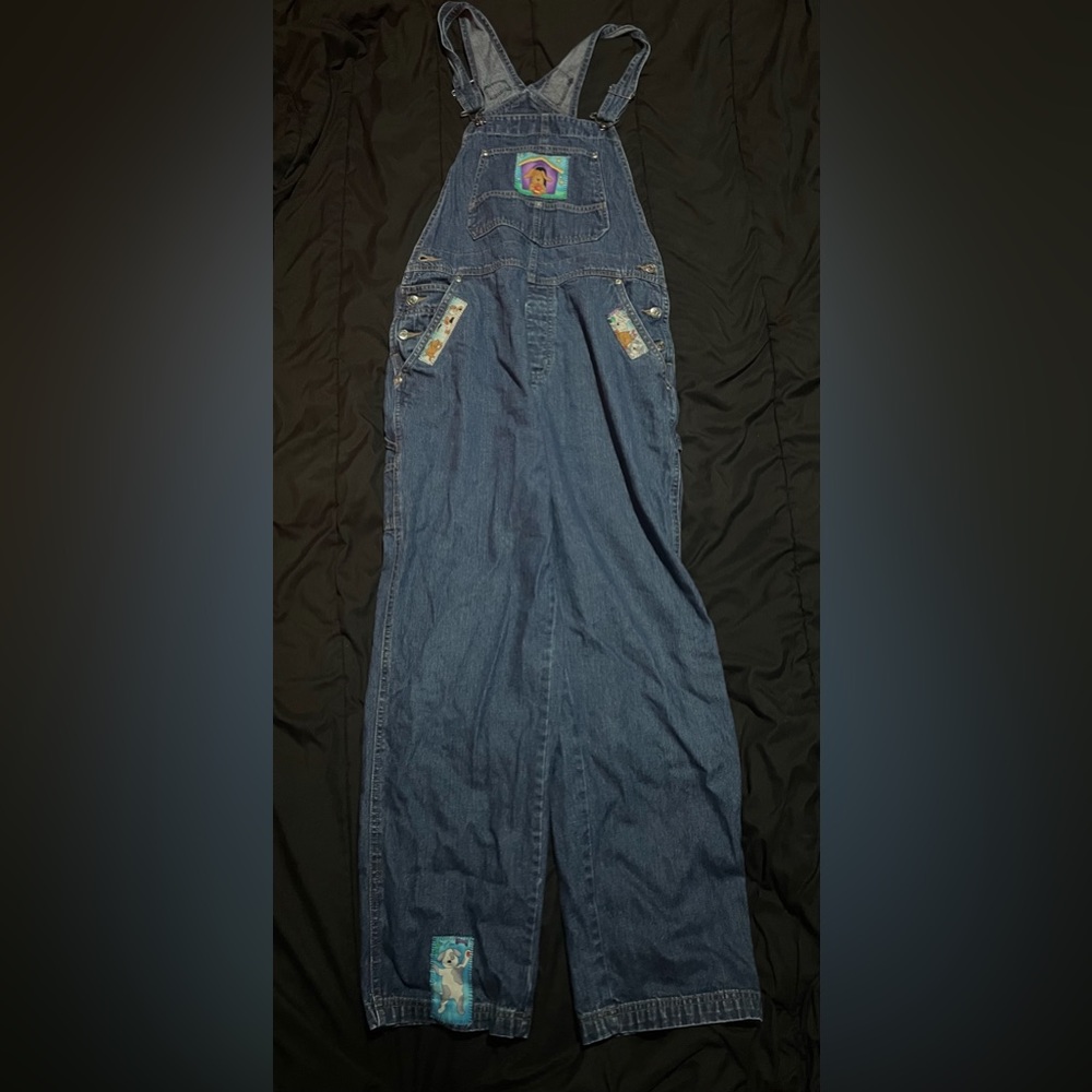 90s Cherokee Denim Bib Overalls - Blue  Jeans - Womens X-Large